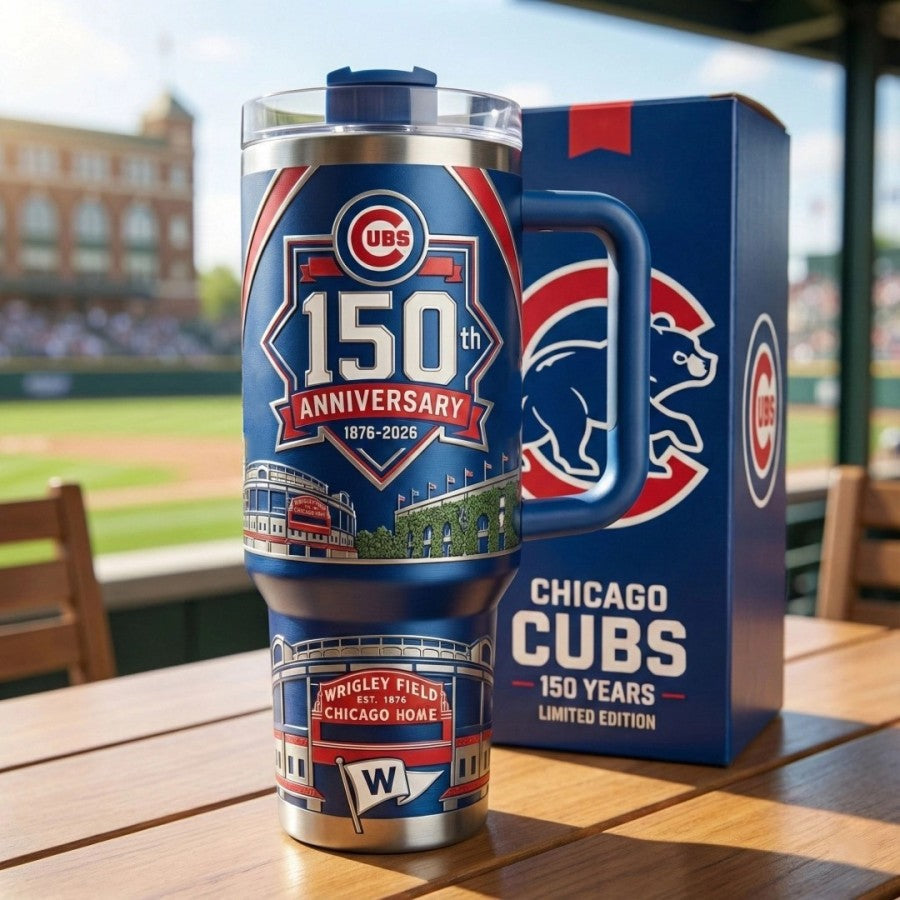 Chicago Cubs 150th Anniversary Tumbler